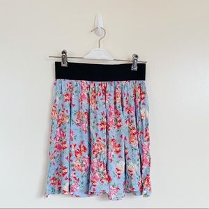 Forever 21 floral mini skirt